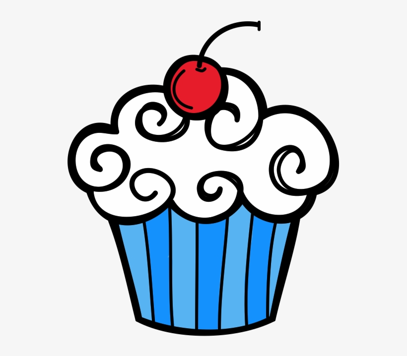 January - Cupcake Clipart Transparent PNG - Free 