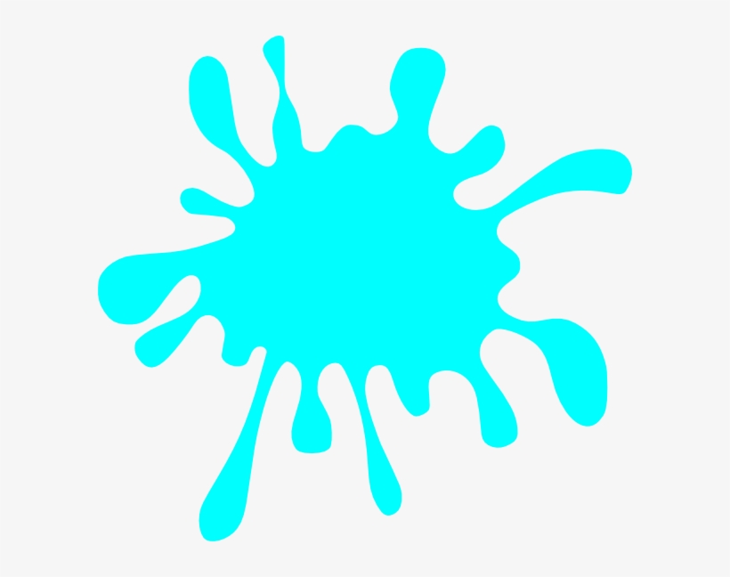 Aqua Paint Splatter Cliparts Msr-7 - Color Splash Clip Art - Free 