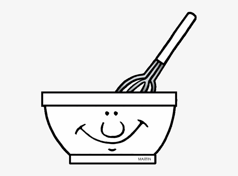 Svg Black And White Library Mixing Bowl Clipart Black - Cooking 