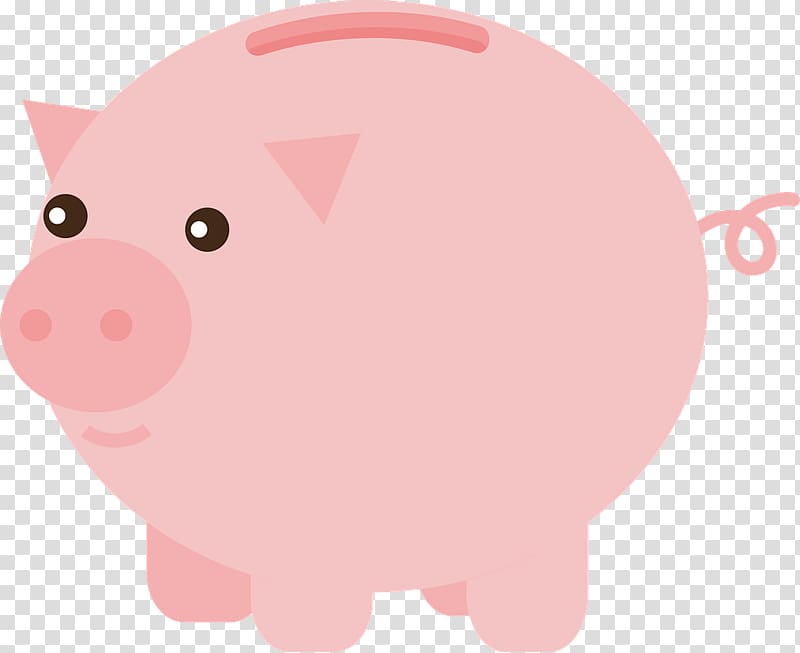 Piggy bank transparent background PNG clipart 
