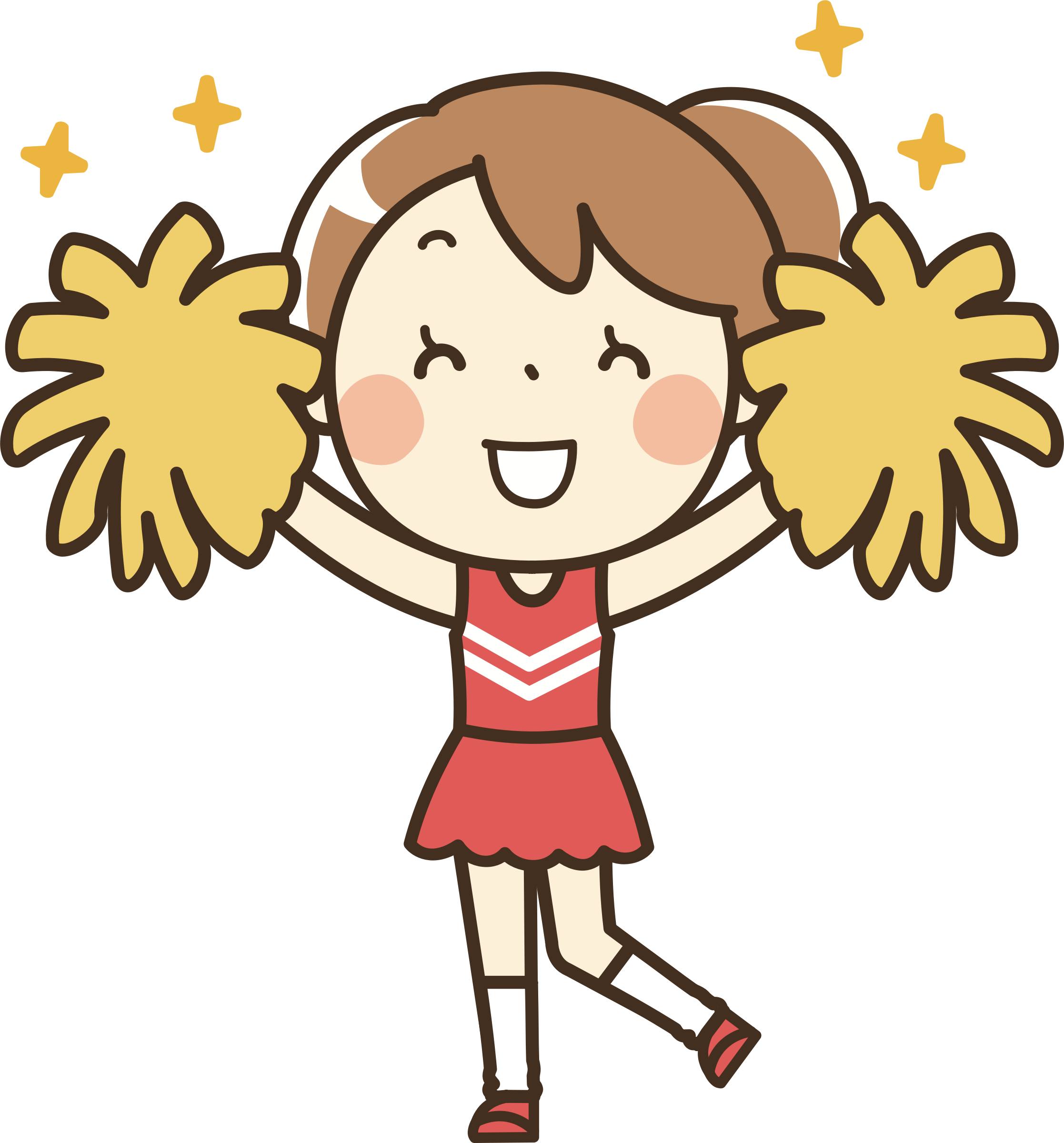 Clip Arts Related To : clip art of a cheerleader. 