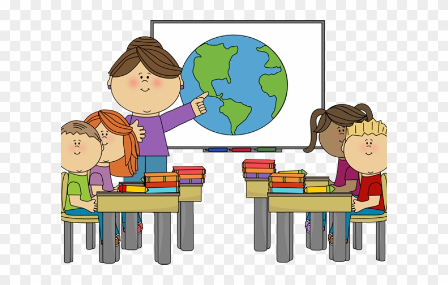 Teacher And Students Clipart Free Download Clip Art - Classroom 