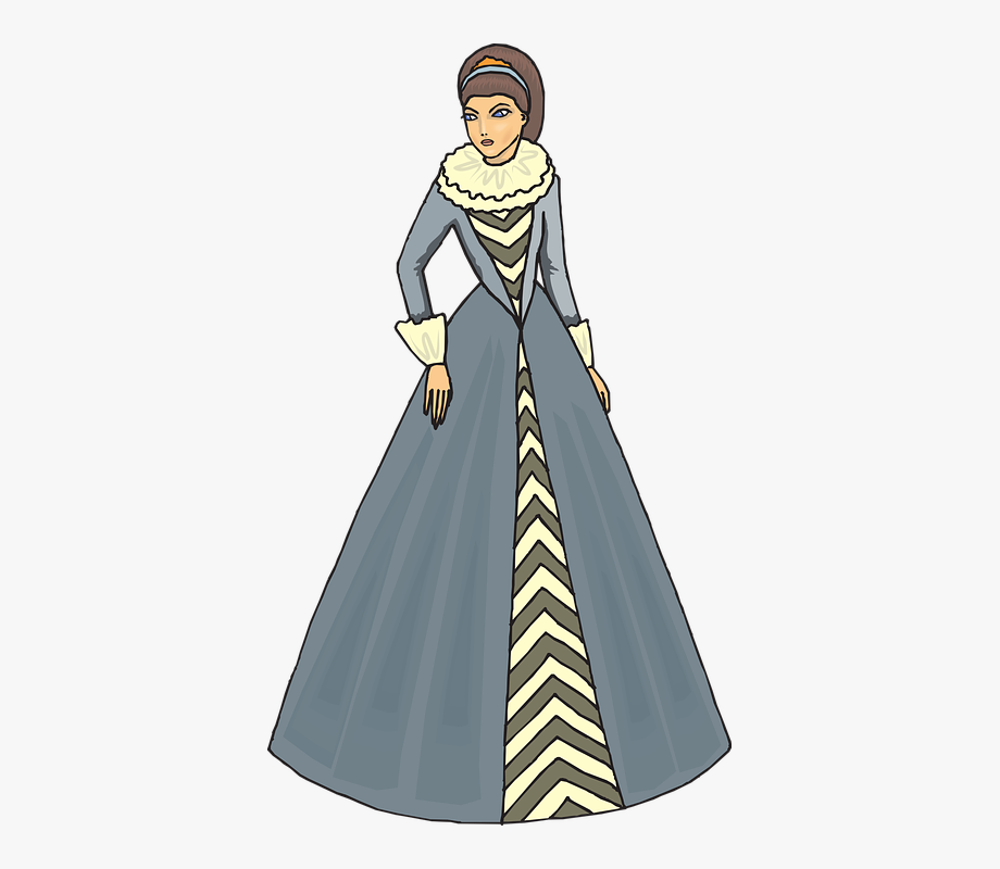 Woman 16th Century Clip Art Isolated Fashion - 16th Century Women 