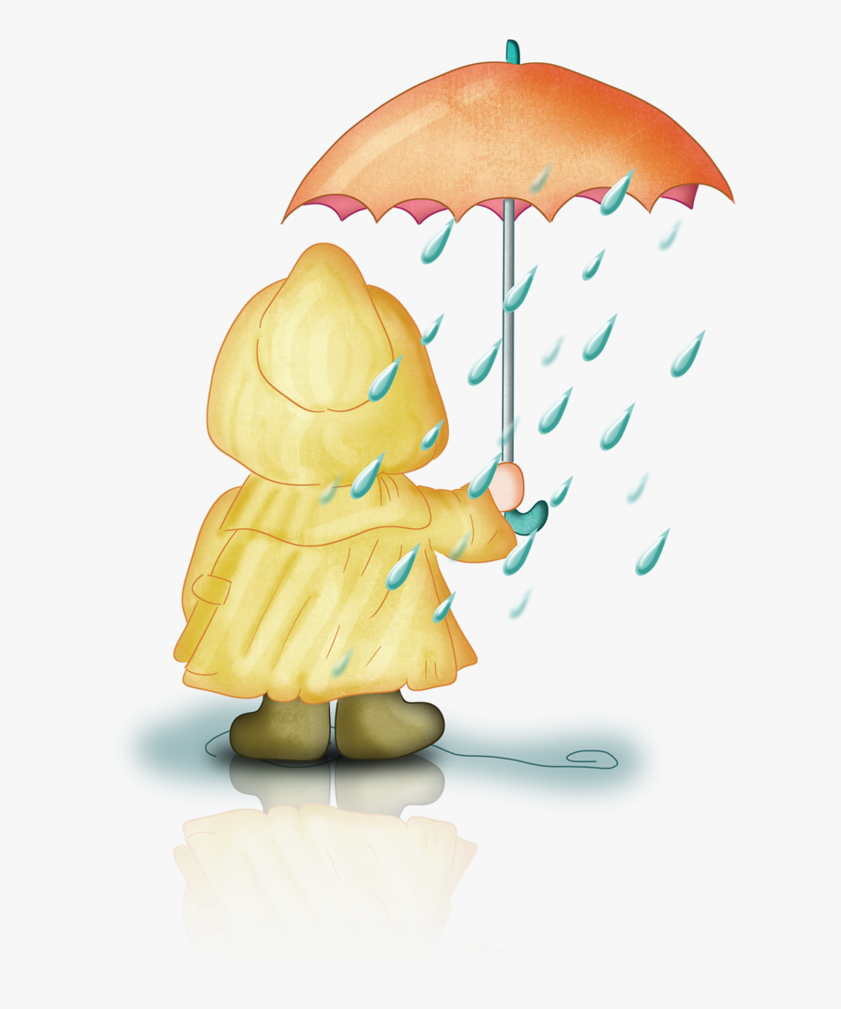 Rain Boy Rain Clipart, Under My Umbrella, Rain Umbrella, - Clip 