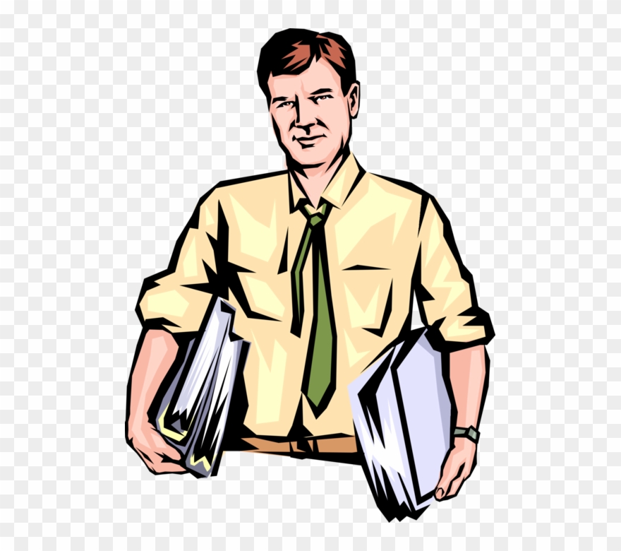 Entrepreneur With Armloads Of - Working Adult Clipart Png 