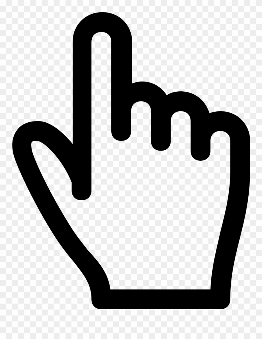 File - Ei-pointer - Svg - Hand Cursor Png Clipart 