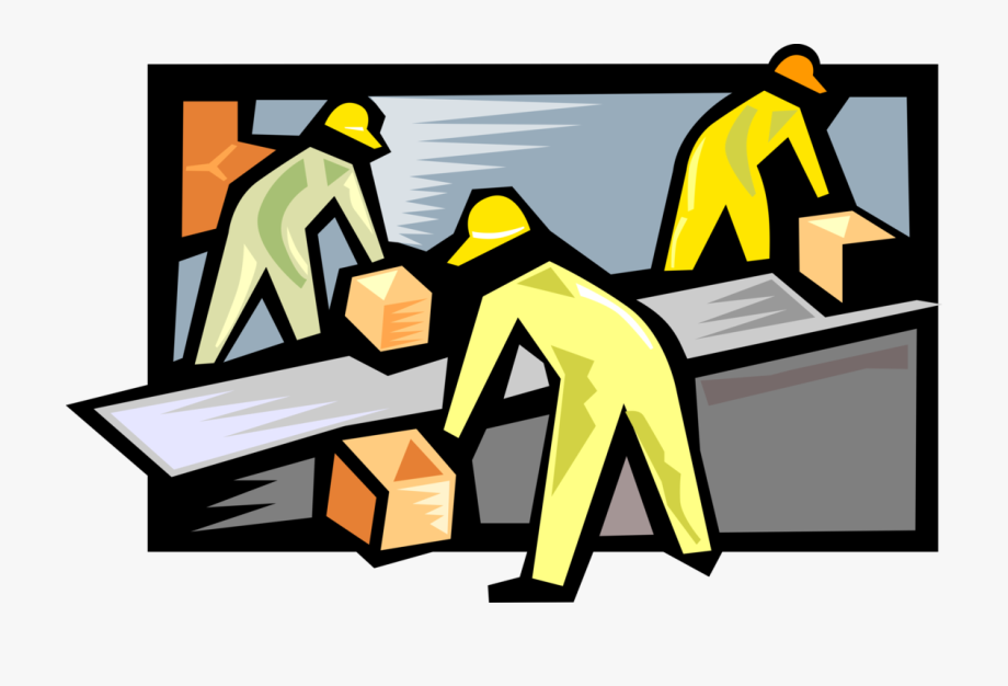 assembly line factory worker cartoon - Clip Art Library