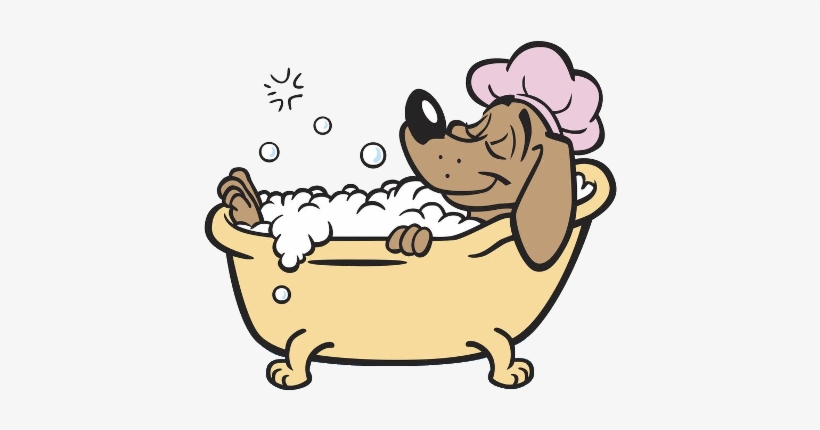 dog bath art