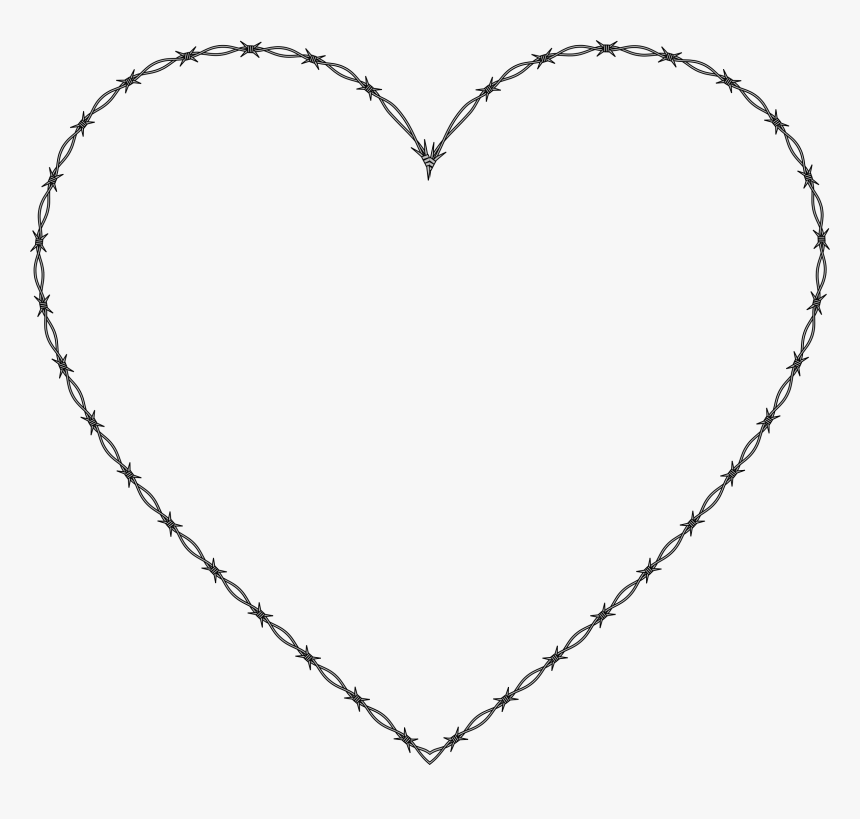 Lines Clipart Heart - Heart Coloring Pages, HD Png Download 