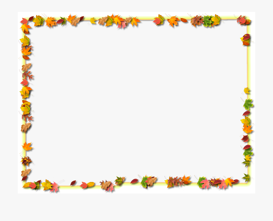 Fall Borders - Clipart Library - Transparent Thanksgiving Border 
