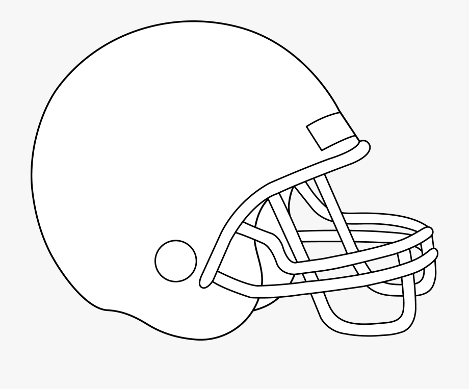 blank football helmet coloring pages Clip Art Library