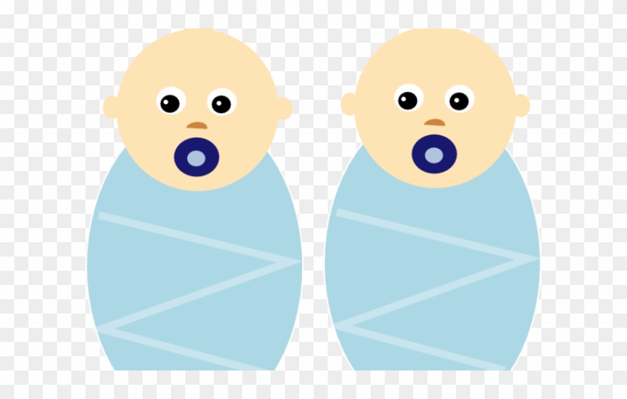 Twins Clipart Clip Art Baby - Tekening Zwanger Tweeling - Png 