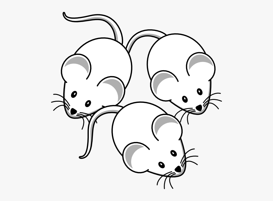 mice black and white - Clip Art Library