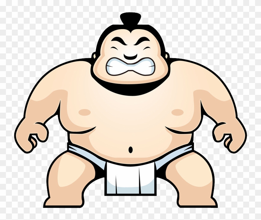 japanese sumo wrestler cartoon - Clip Art Library