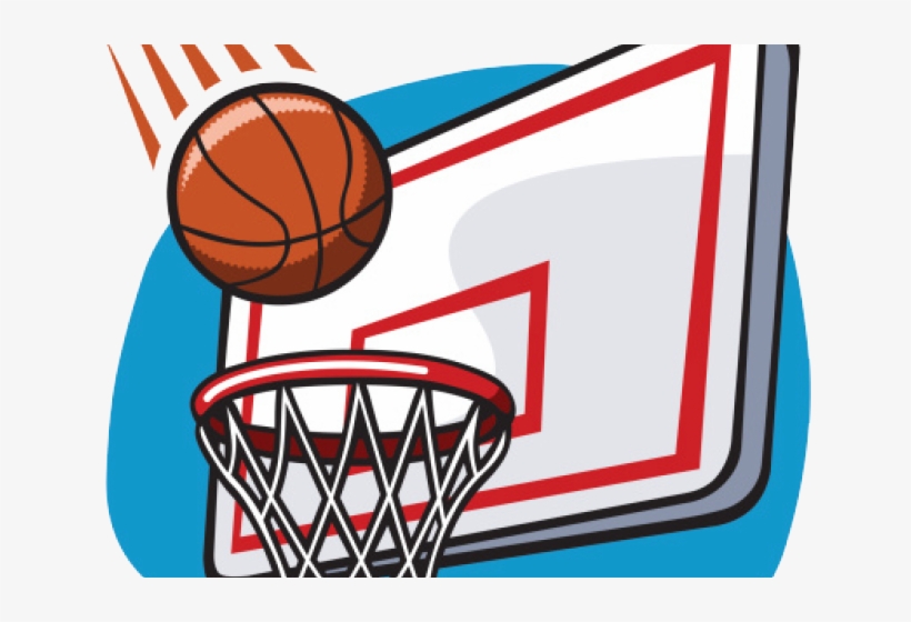 Basketball Clipart Clipart Png - Basketball Going Into Hoop 