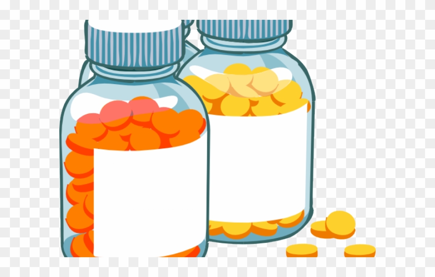 Pill Bottle Clipart - Medicine Log And Journal: Log Your Medicines 