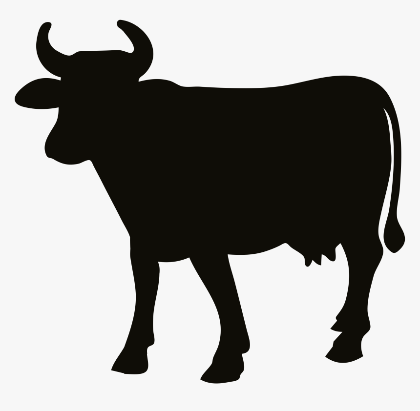 Cattle Clip Art Vector Graphics Cow Silhouette - Cow Silhouette 