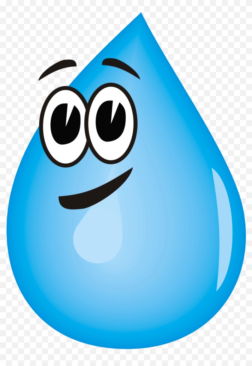 Amazing Water Droplet Clipart Icon With Blue Drop Splash 