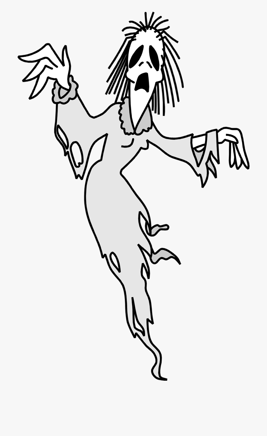 Ghost Clipart Free - Evil Spirits Clip Art , Transparent Cartoon 