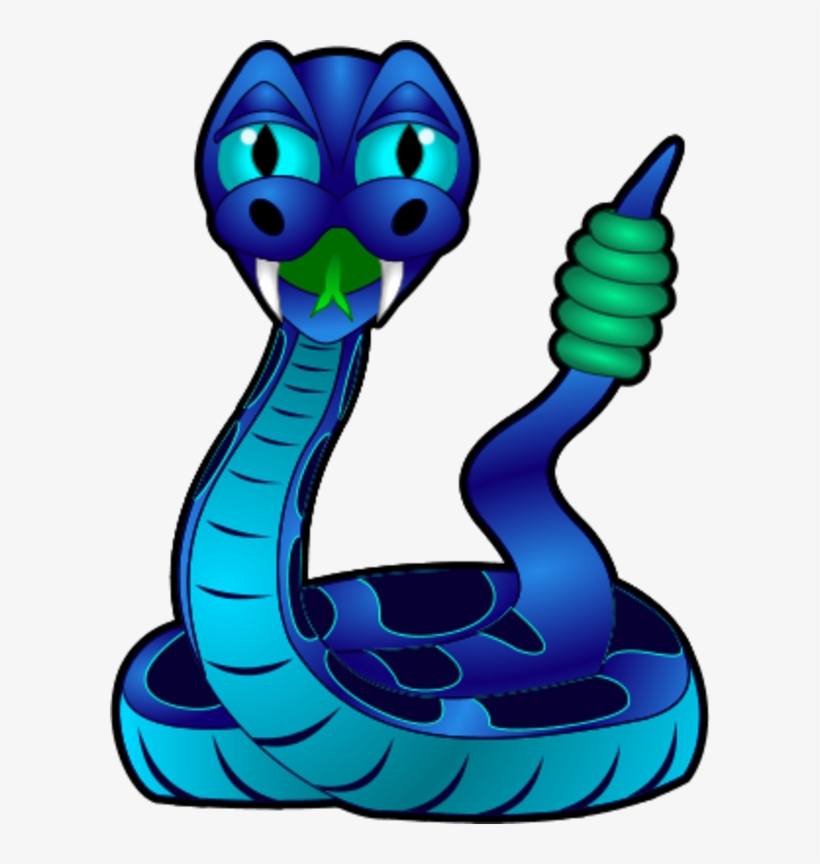 Clipart Snake Cartoon - Blue Snake Clipart - Free Transparent PNG 