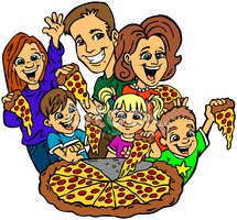 Family Pizza Night! Clipart Images | High-res Premium Images