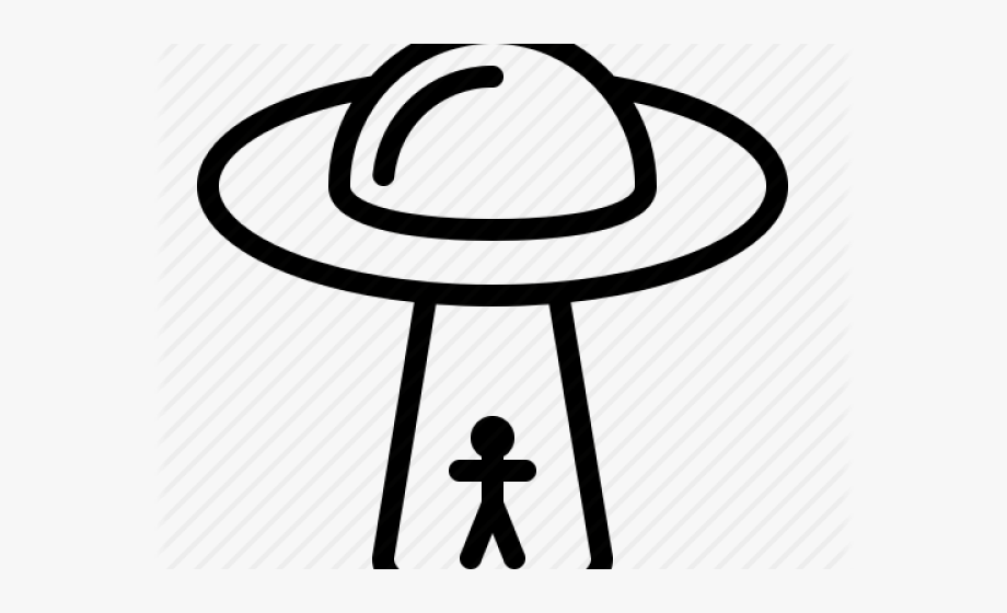 Spaceship Clipart Ufo Abduction - Alien Abduction Logo Vector 