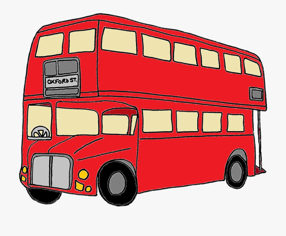 Bus Driver Clipart  - London Double Decker Bus 