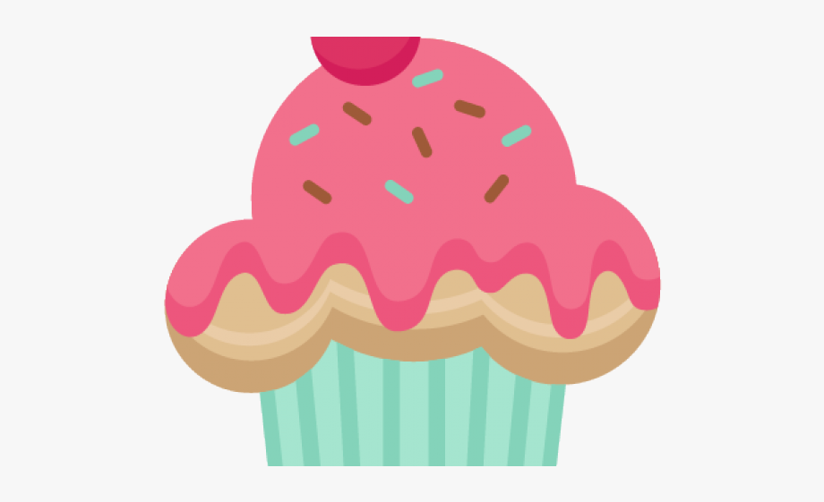 Muffin Clipart Pretty Cupcake - Transparent Background Cupcake 