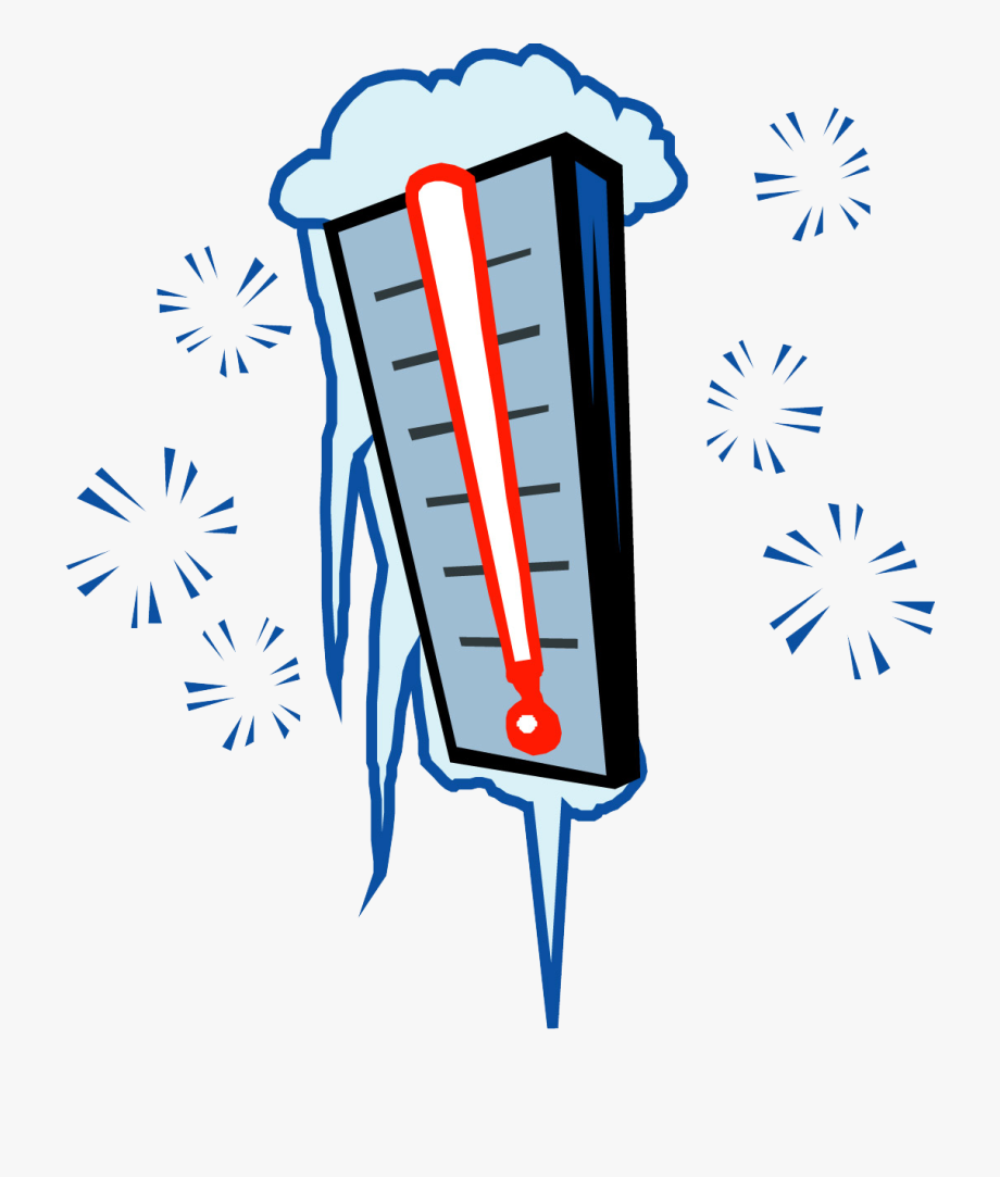 Cold Thermometer Clipart - Cold Thermometer , Transparent Cartoon 