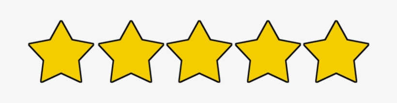 Five Stars Clipart - 5 Star Review Transparent PNG Image 