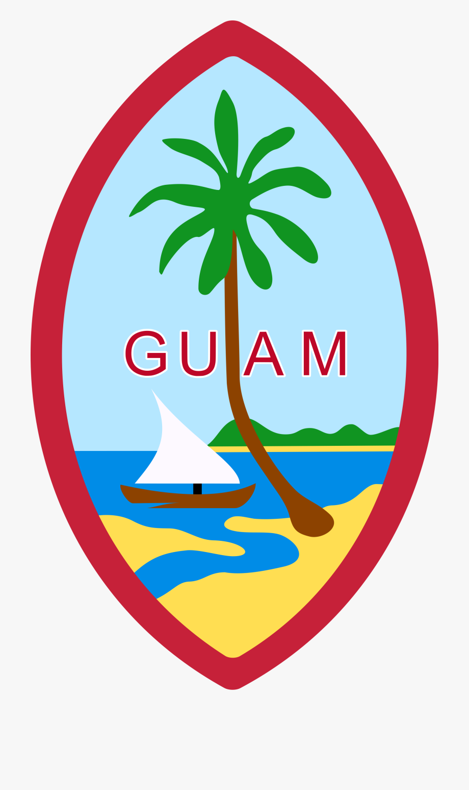 Guam - Guam Flag Clipart , Transparent Cartoon, Free Cliparts 