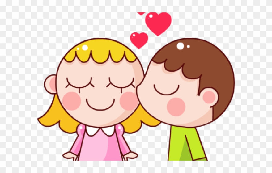Happy Couple Clipart - Kiss Clipart - Png Download 