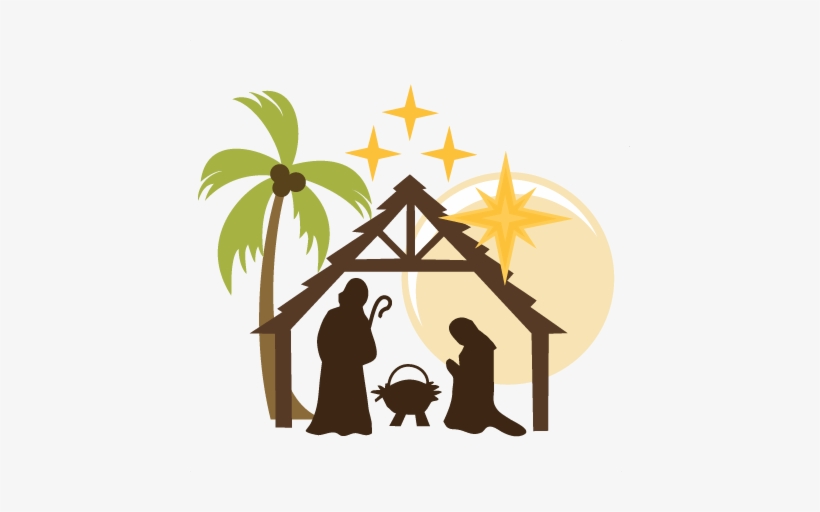 Clipart Black And White Download Christmas Nativity - Nativity 
