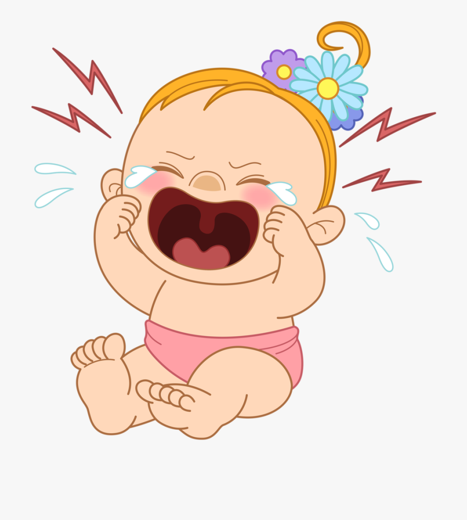 cartoon baby crying clipart