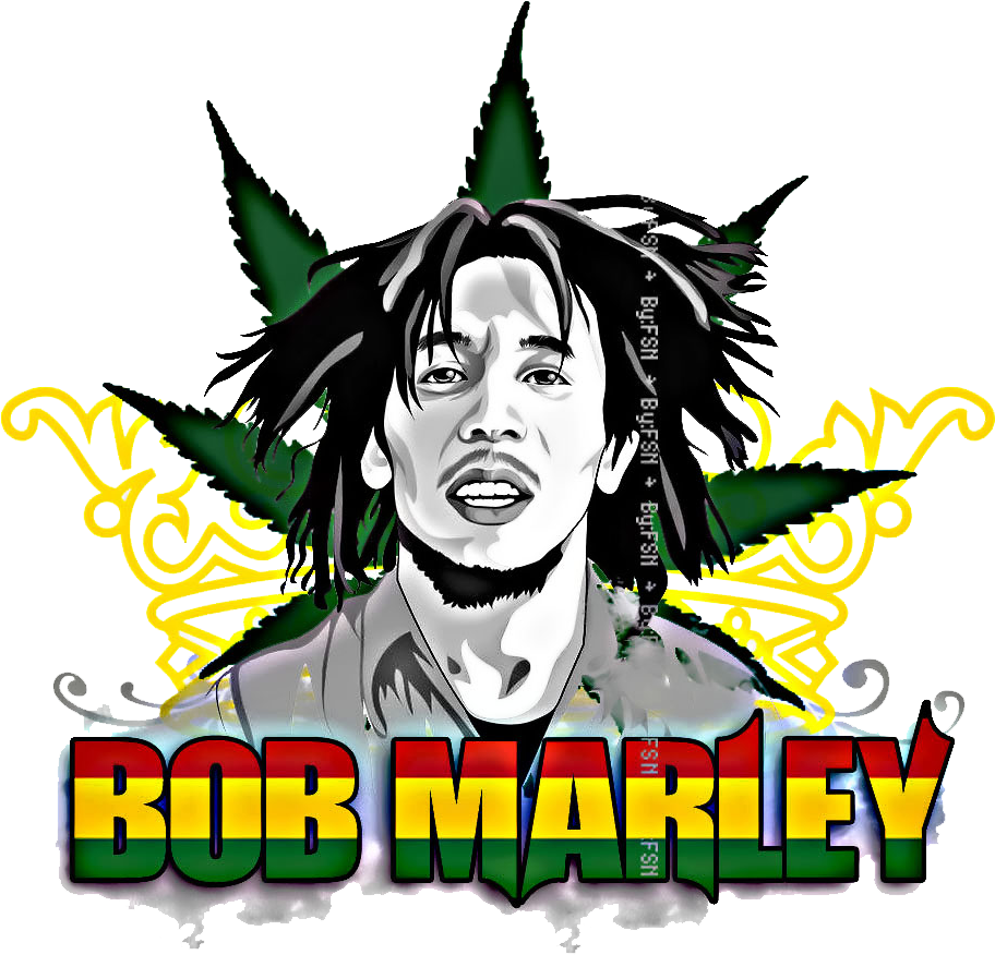 Camisetas, Bob Marley - Bob Marley Logo Png Clipart - Full Size.
