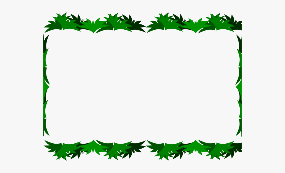 Decorative Border Clipart Shape - Green Frame , Transparent 