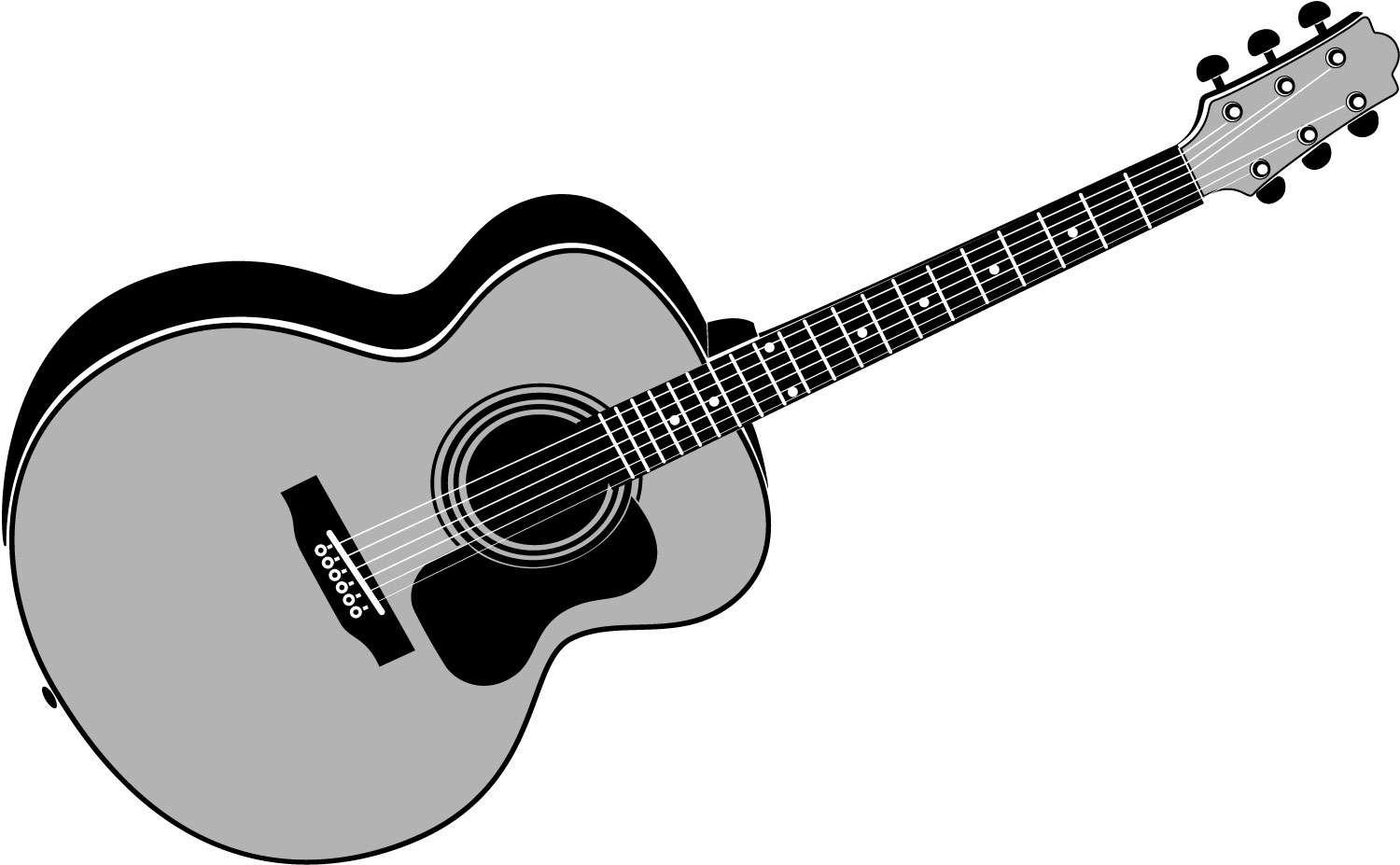 Acoustic guitar clipart free images 4 