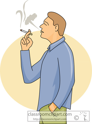 man smoking clipart - Clip Art Library