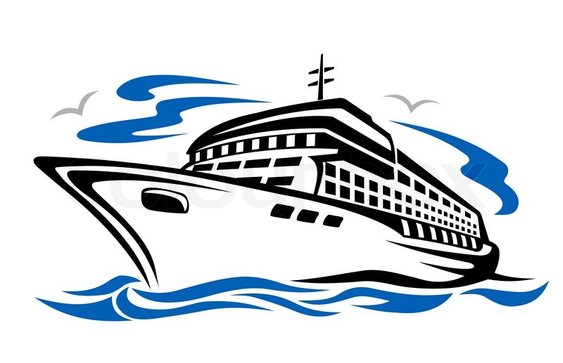 Awesome cruise ship clipart 