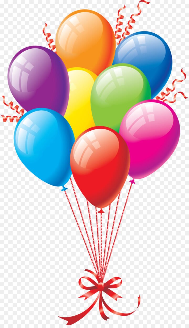 Balloon Birthday Party Confetti Clip Art Te Cliparts Image 