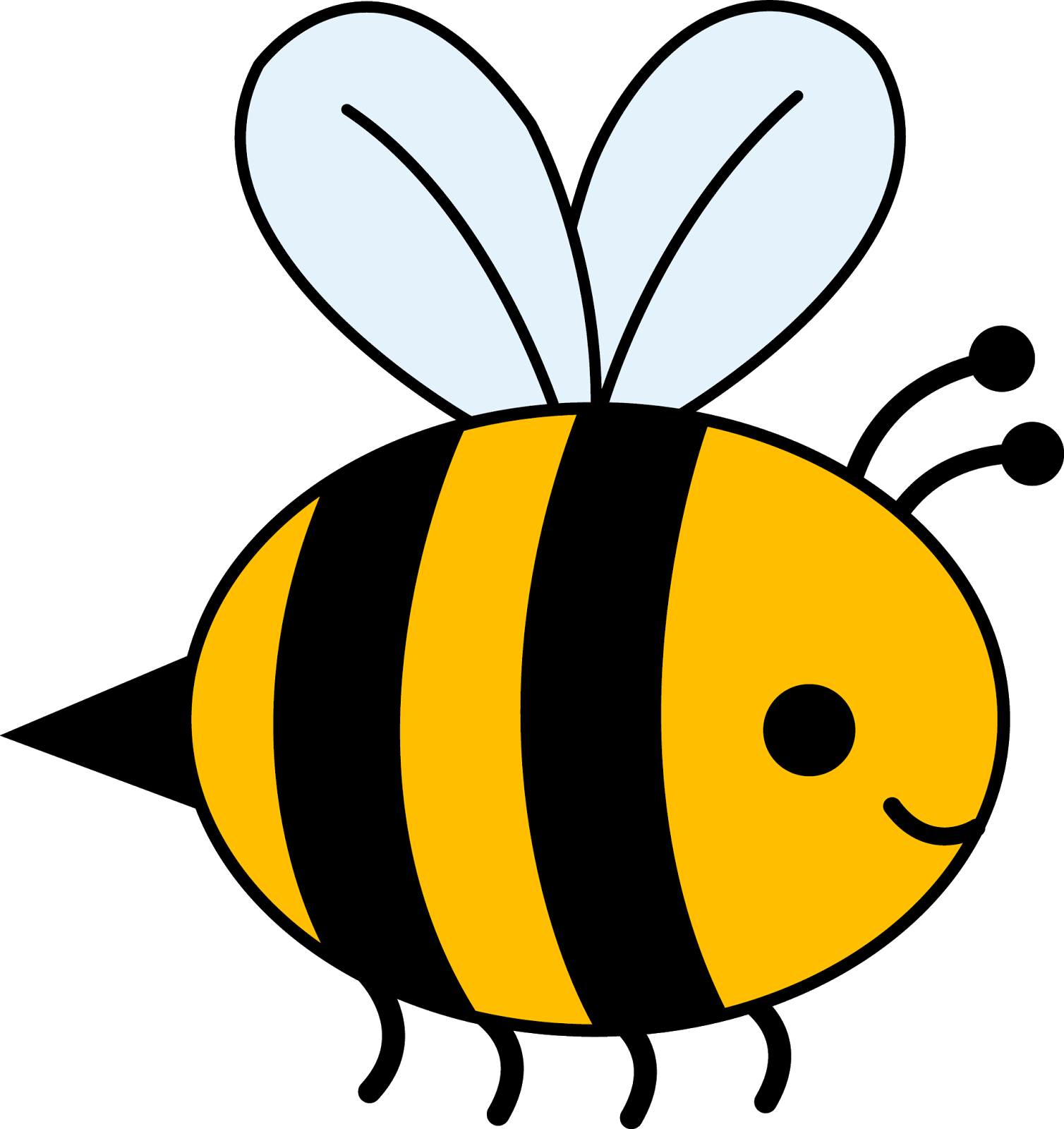 Bee clipart black and white free clipart images 