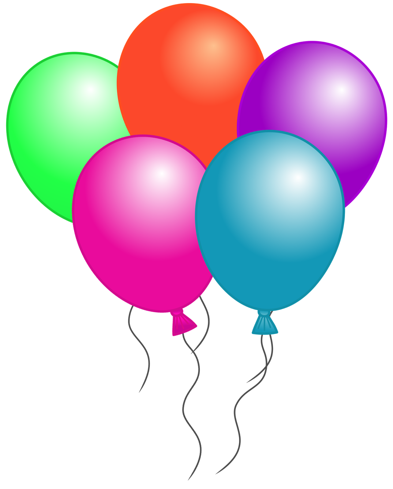 Birthday balloons free birthday balloon clip art clipart images 5 