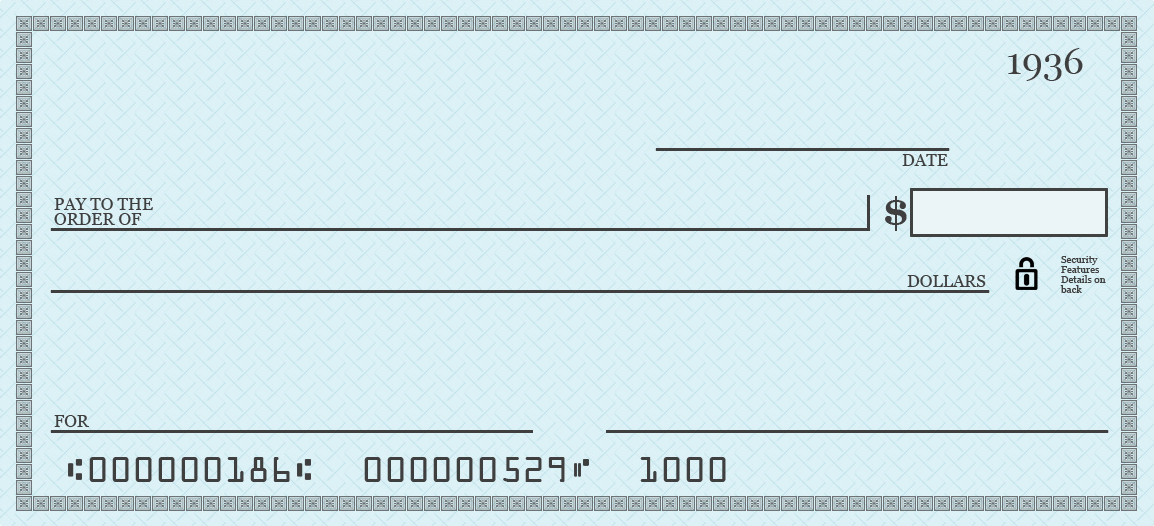 editable blank check template word document - Clip Art Library