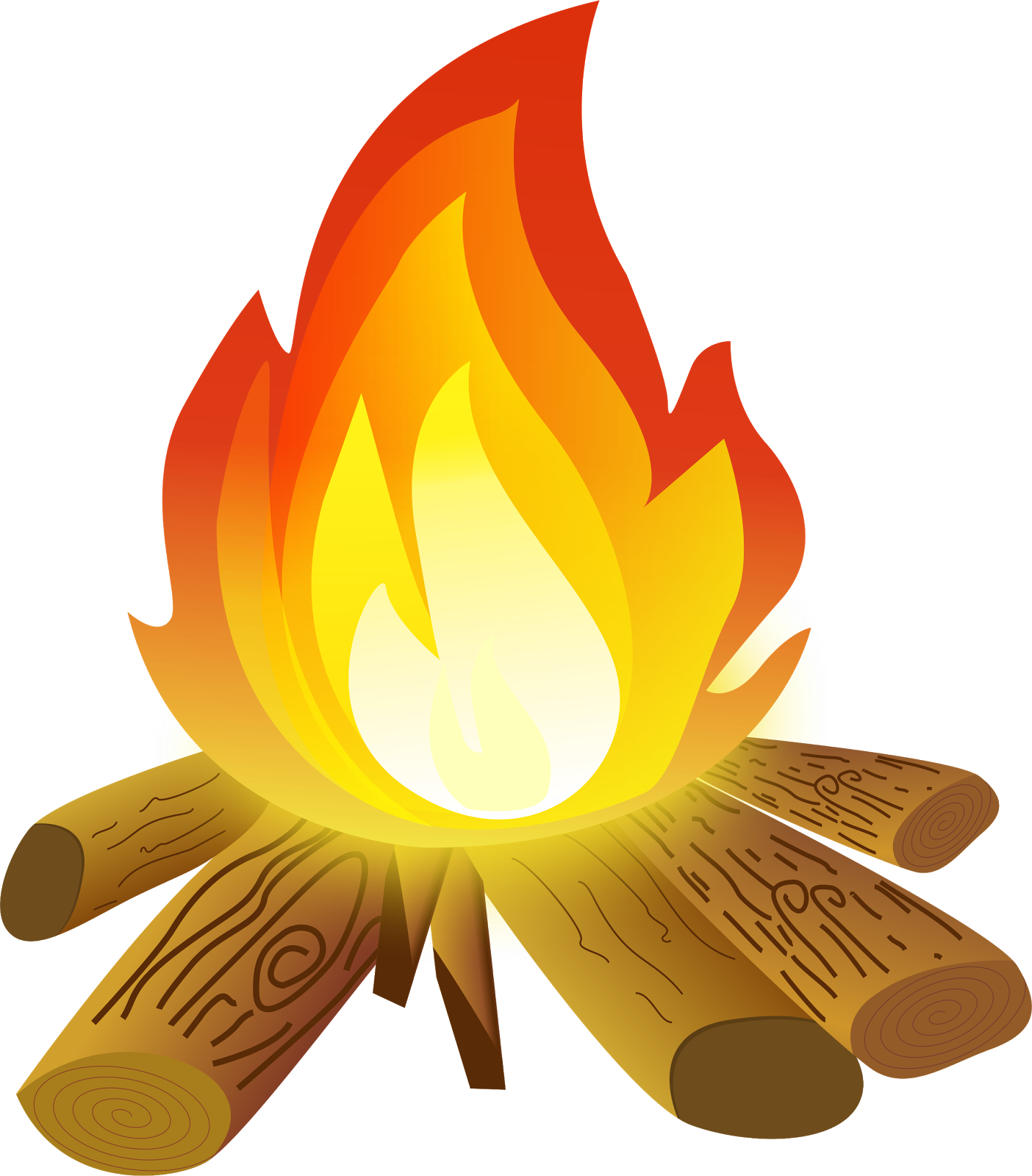 Campfire hd camp fire clipart pictures drawing vector art library 