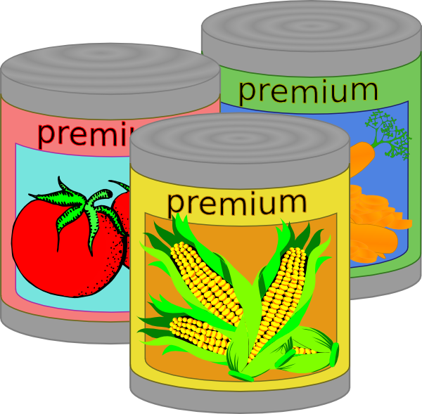 Canned food clip art at vector clip art 
