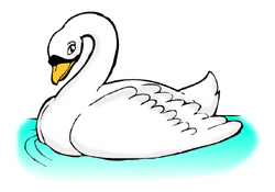 Cartoon swan clipart clipartfest 