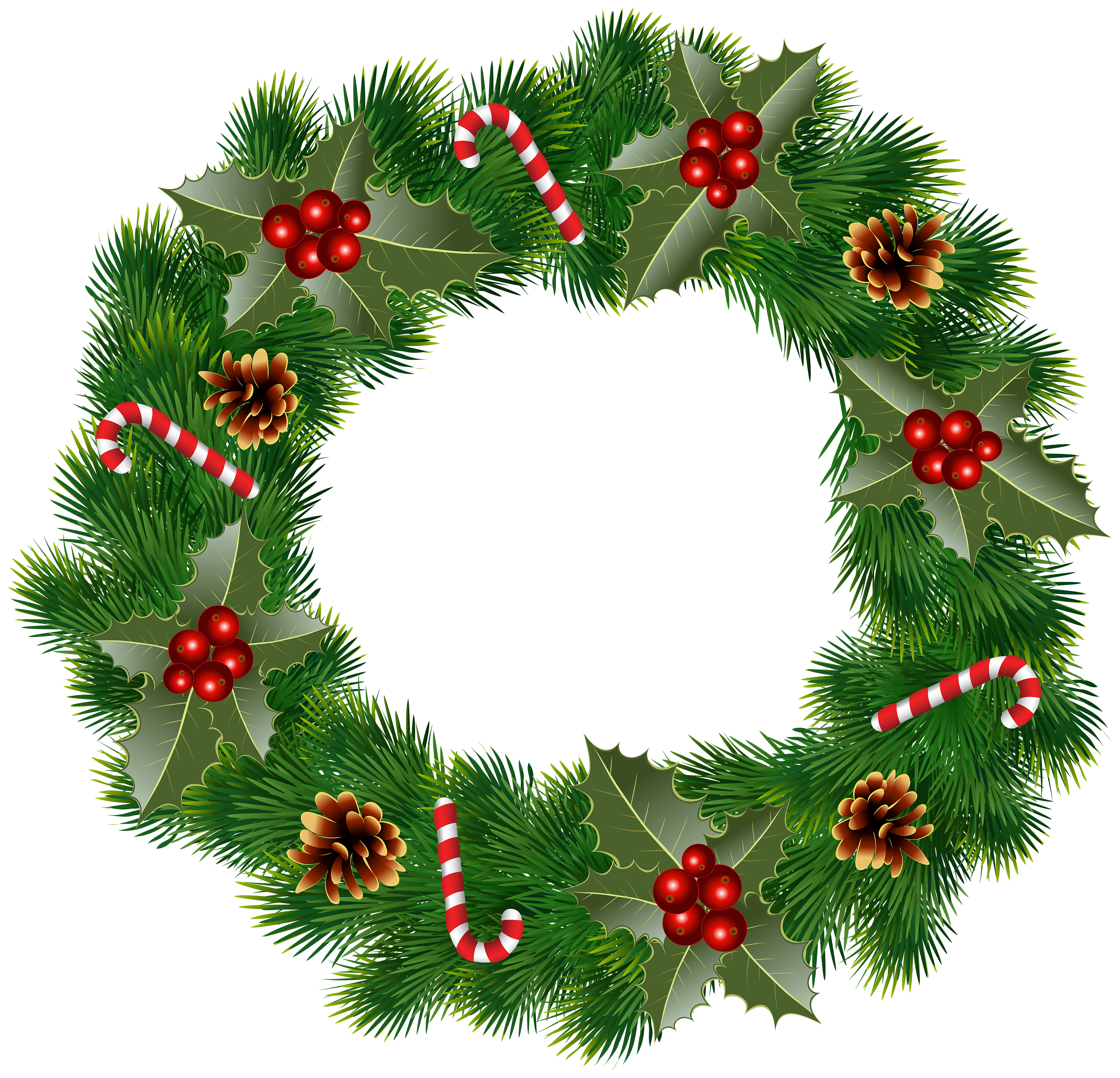 Christmas Wreath Clip Art Image | Gallery Yopriceville - High 