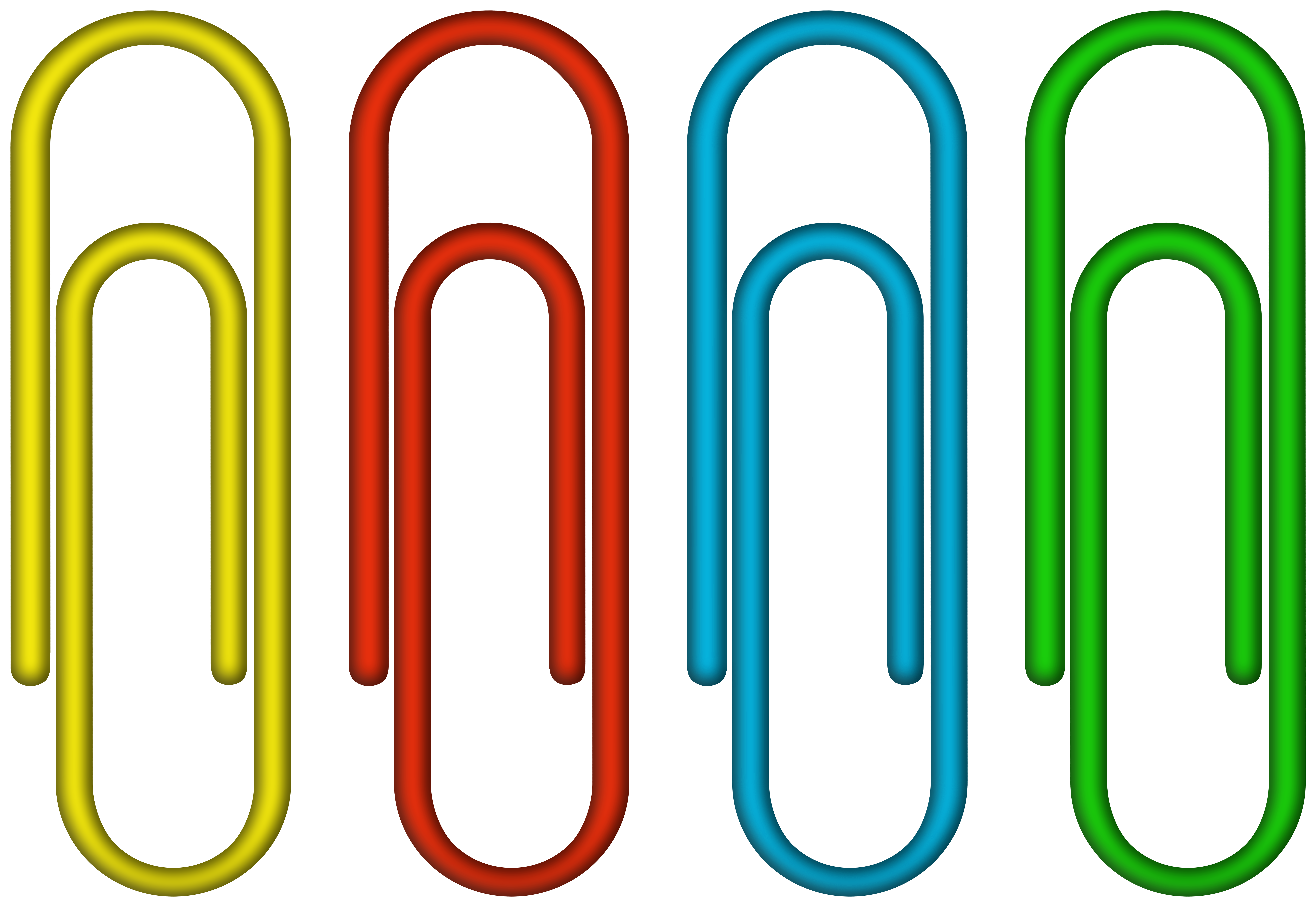 Colorful Paper Clips PNG Clipart Image | Gallery Yopriceville 