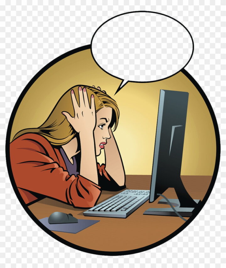 Computer Clip Art Clipart Computer Frustration Image Provided 
