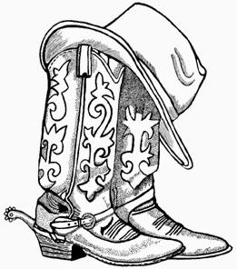 Cowboy boots and cowboy hat drawing hd shoe clip art fashion 